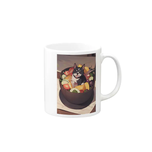 野菜と犬① Mug