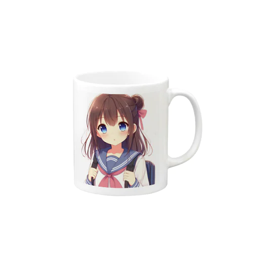 もふもふでキュートな女の子 Mug