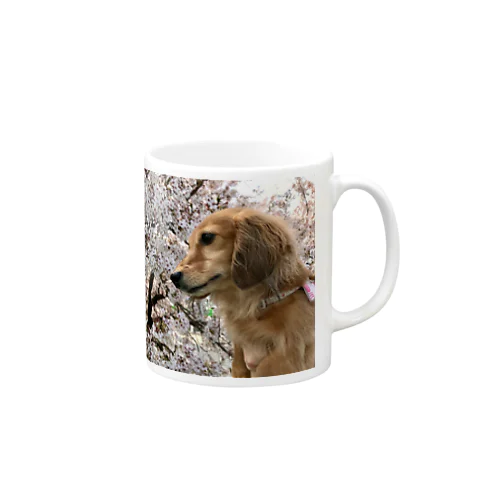 花見を満喫するちょちょさん Mug