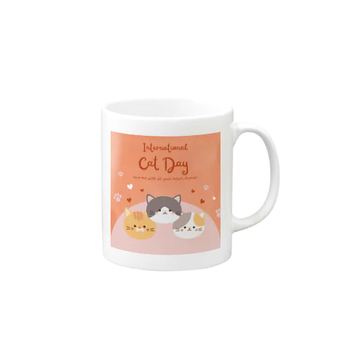 スリーキャったー Mug