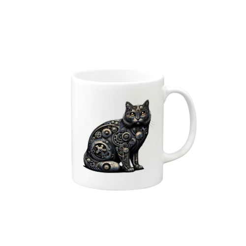 metal cat Mug