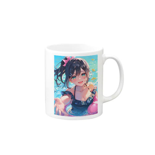 🐬黒髪女子と水着デート☀️ Mug