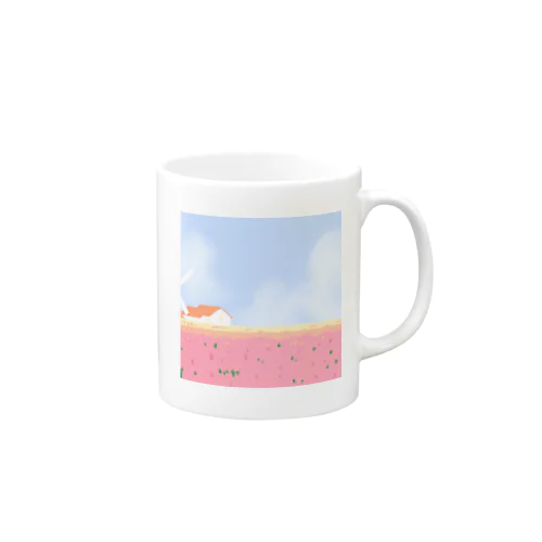 風車とチューリップ Mug