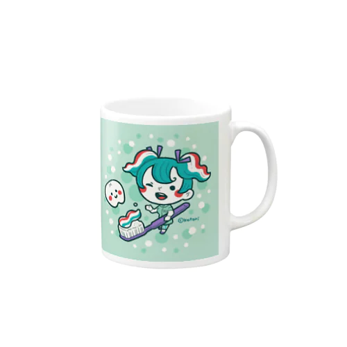 ハミガキちゃんとシロイハくん Mug