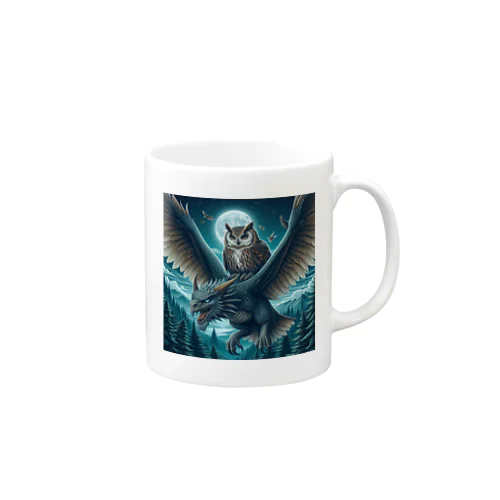 フクロウがドラゴンに乗って大冒険中🦉🐉 Mug