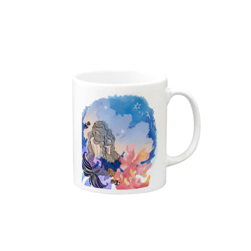 海の中のお姫様 Mug