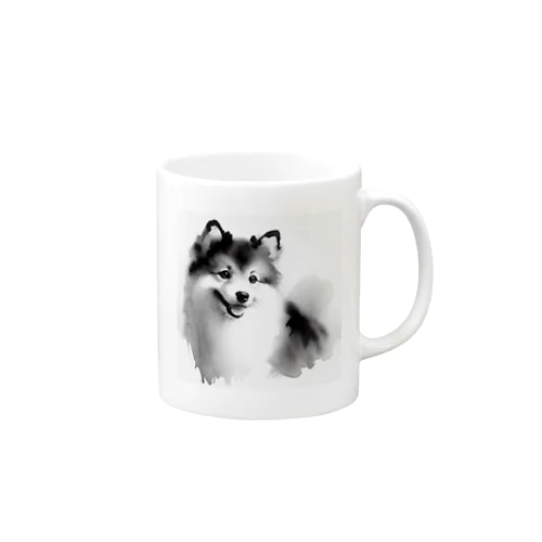 水墨犬 Mug