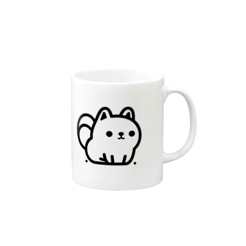 シンプルで愛らしい犬 Mug