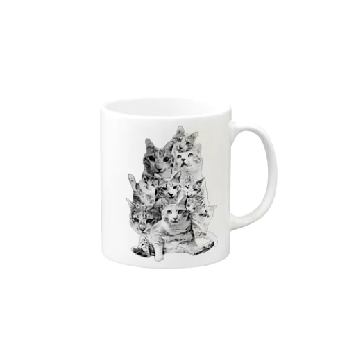 もみじ山（モノクロ） Mug