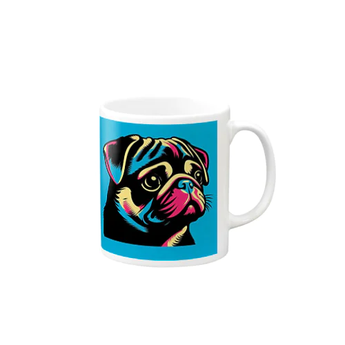 Blue Pug series Mug