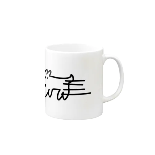 走るイヌ Mug