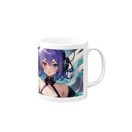 紫髪のオッドアイ美少女 Mug