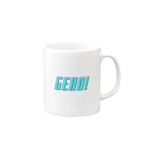 下戸同盟「GEKO！」ライトブルー Mug