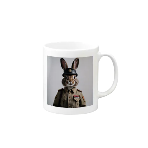 軍人ウサギ#6 Mug