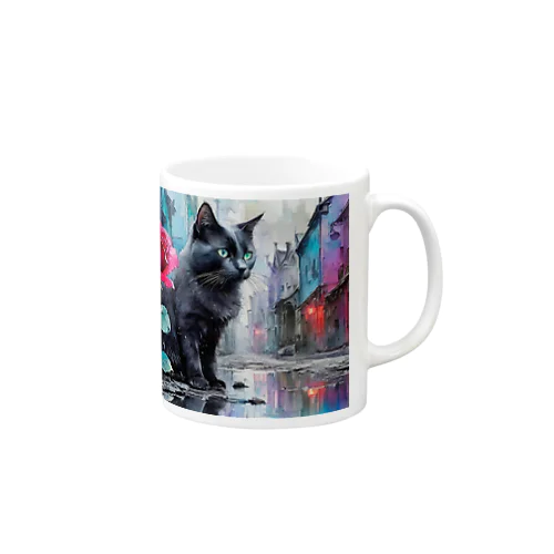 薔薇と黒猫🌹🐈‍⬛ Mug