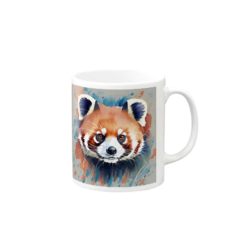 水彩風レッサーパンダ Mug