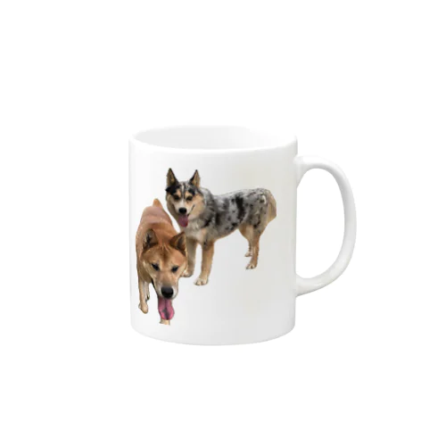 保護犬達の楽園カツオくん＆シュンくん Mug