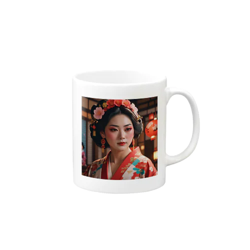 祇園　≫　GION　奥のHANAMACHI Mug