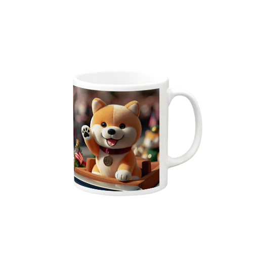 凱旋パレードメダリスト柴犬 Mug