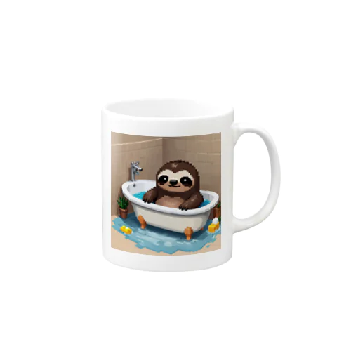 お風呂に入っているナマケモノ Mug