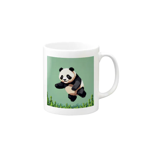ドット絵のパンダ Mug