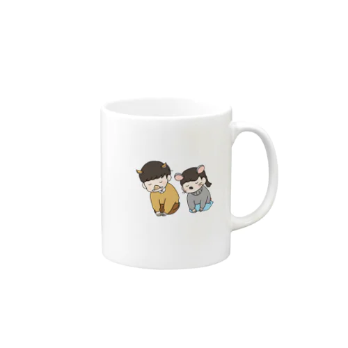 年男と次の年女 Mug