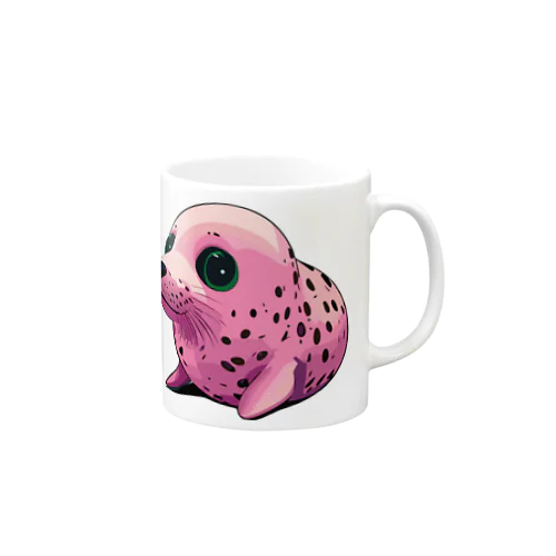 ピンクゴマフアザラシ Mug