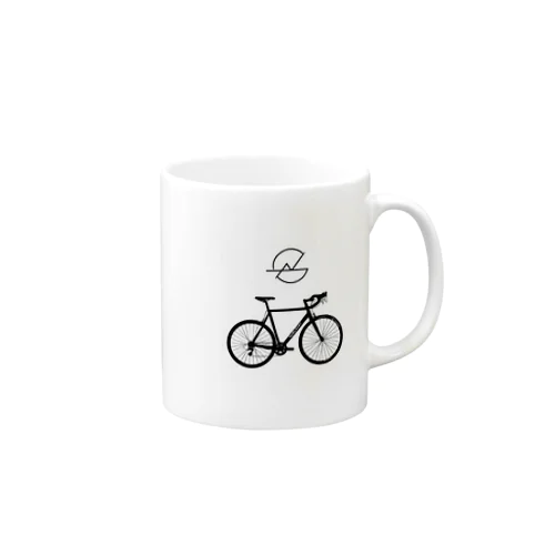 自転車ロゴ マグカップ