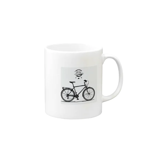 自転車ロゴ Mug