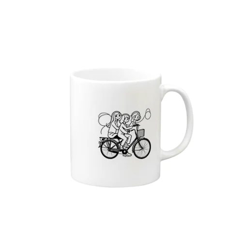 自転車ロゴ　ガールズ Mug