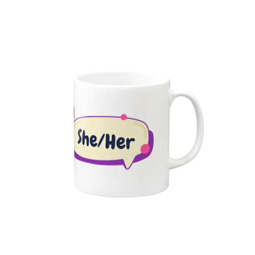 She/Her マグカップ