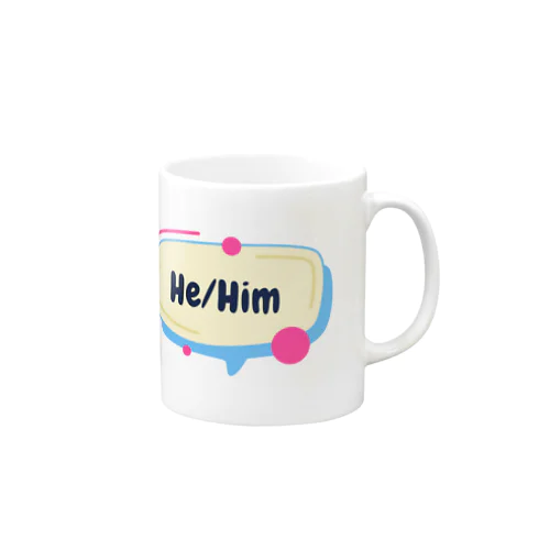 He/Him マグカップ