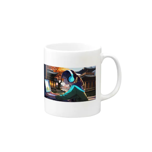 Typing Girl Mug