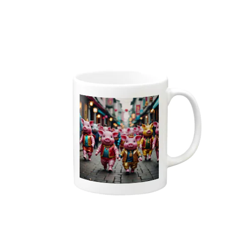 二足歩行の豚アイドル Mug