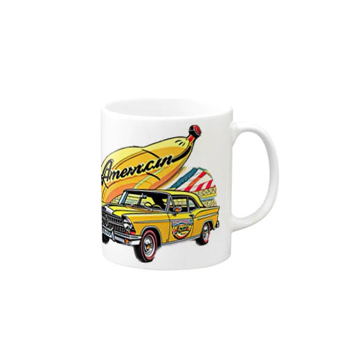 アメ車にバナナ！？ Mug