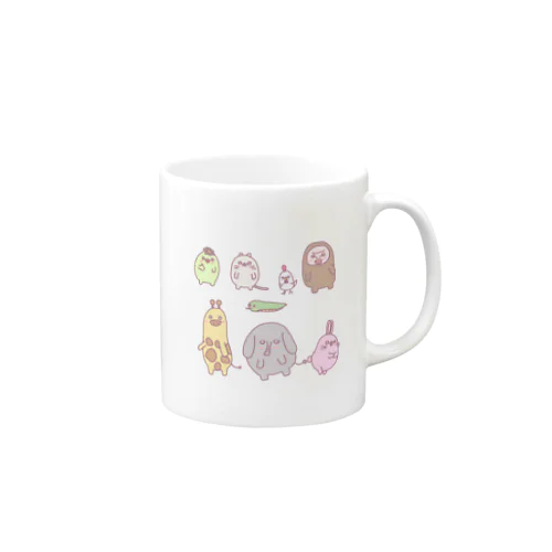 動物集合（´(ｪ)｀） Mug