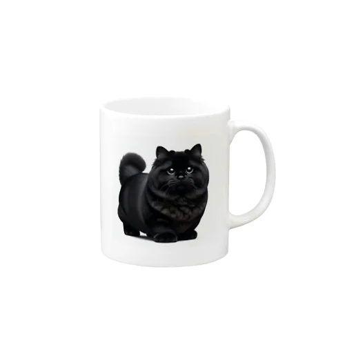 黒猫 Mug