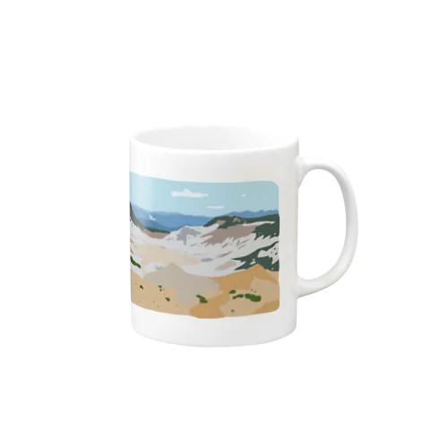 あの日の景色 -安達太良山の爆裂火口- マグカップ