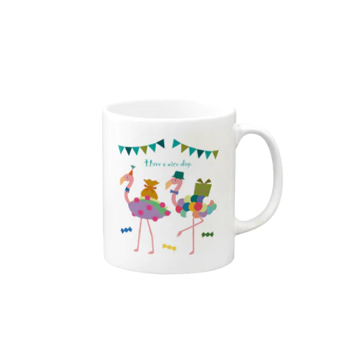 双子フラミンゴのパーティー Mug