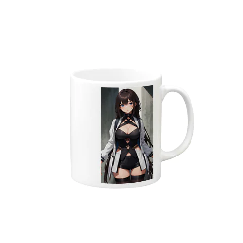 ロングヘアのお姉さん Mug