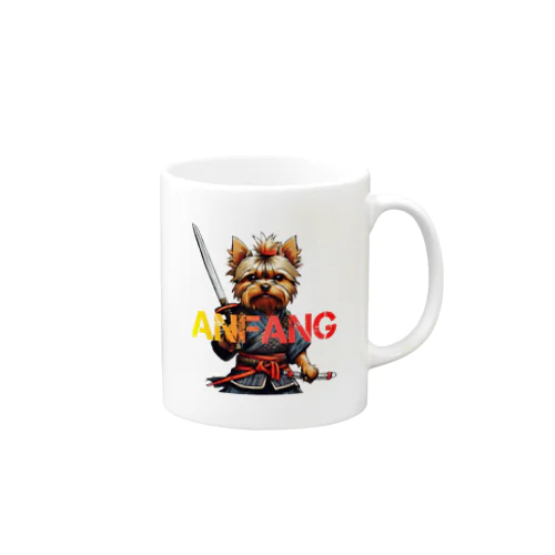 ANFANG SAMURAI YORKIE マグカップ