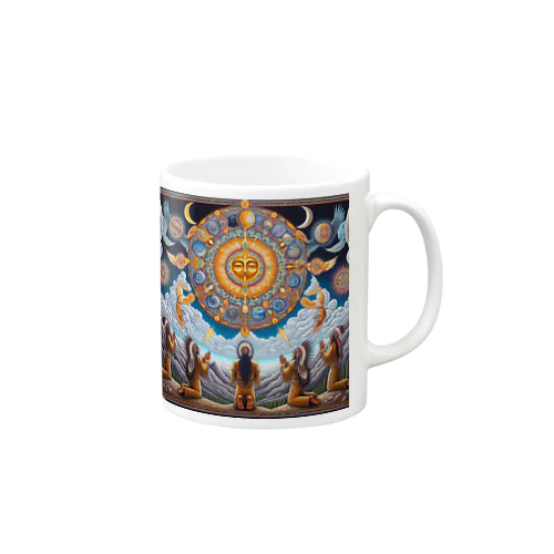 月　太陽　大地への祈り3 Mug