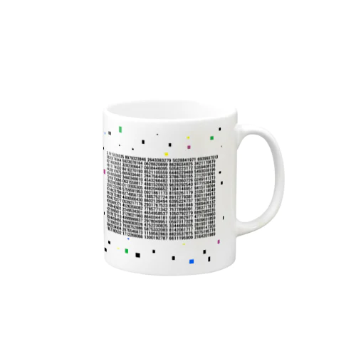 円周率を1000桁 Mug