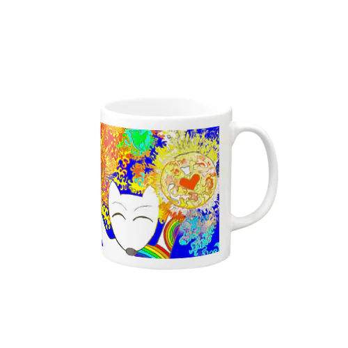 ちょ龍けん　宇宙花火　ありがとう Mug