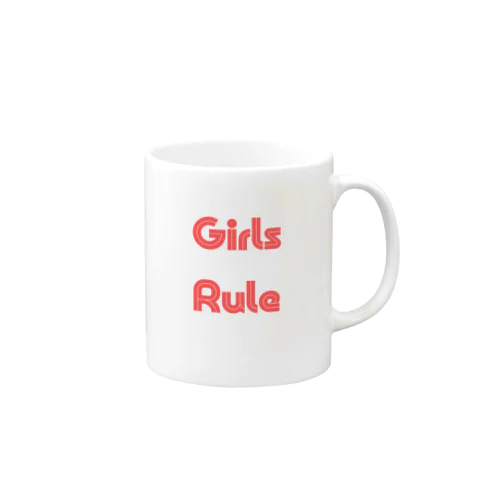 Girls Rule-女性が男性よりも優れていることを表す言葉 Mug