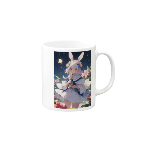 夜空のウサちゃん Mug