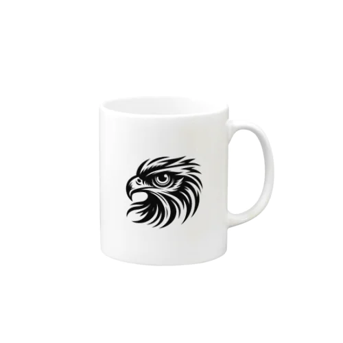 白黒の鷹 Mug