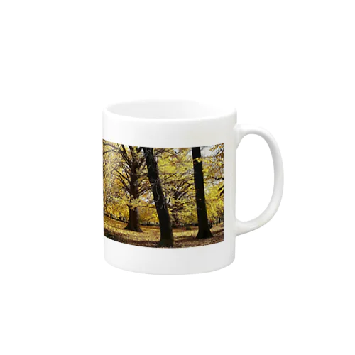 晩秋の公園にて Mug