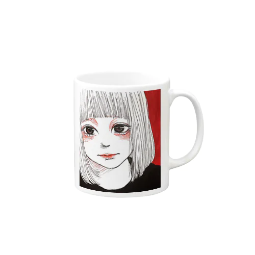 目が合う Mug