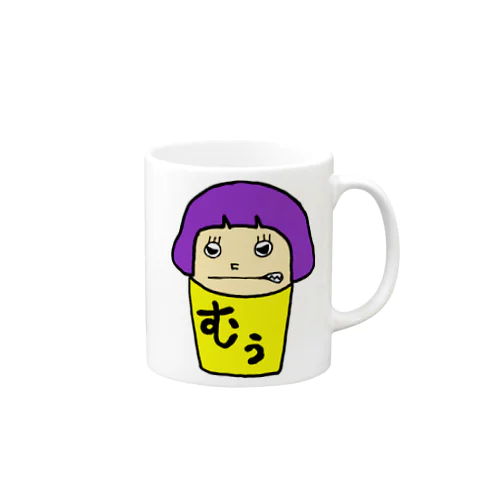 四角いちゃん(怒) Mug